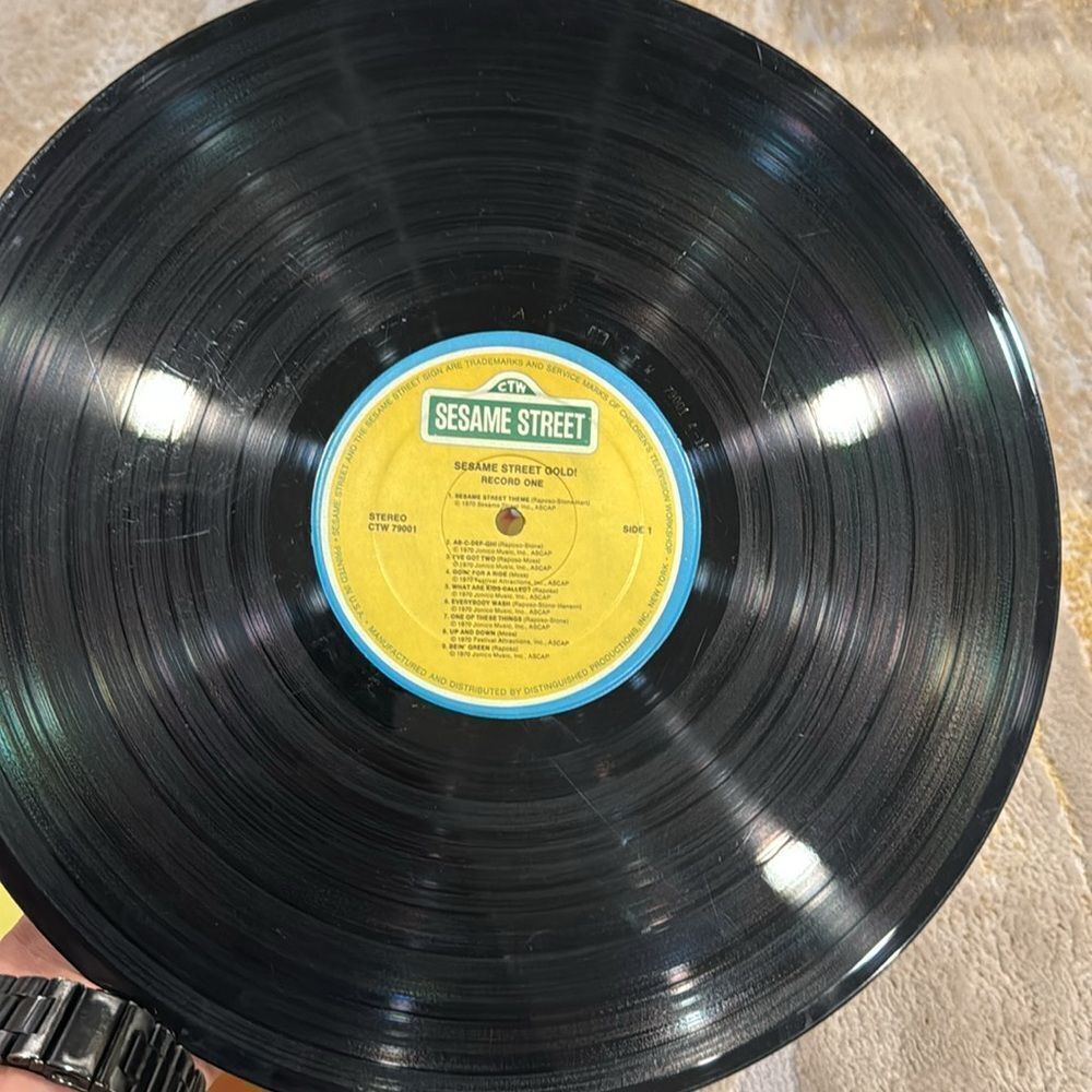 Vintage Jim Henson Muppets Sesame Street GOLD 2 LP RECORD SET CTW 79001 - Picture 7 of 8
